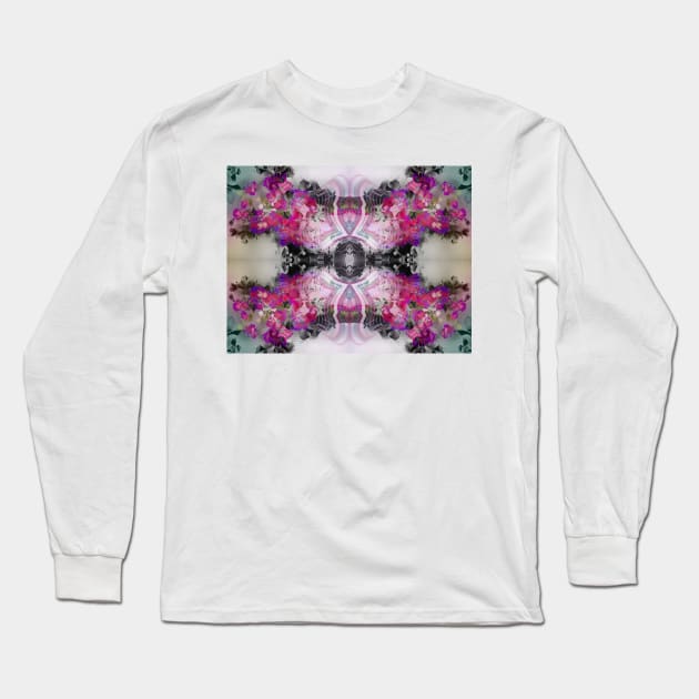 Abstract Floral Pattern Long Sleeve T-Shirt by infloence